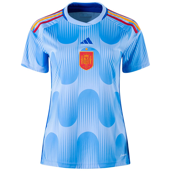 Spain maglia da trasferta da donna seconda divisa da calcio abbigliamento sportivo magliette sportive da calcio 2022-2023